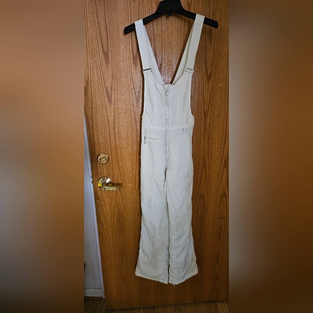Skyr Women's White Ski Overalls, Size S